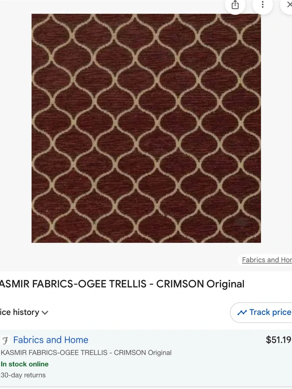 3 Continuous Yds Crimson / Brick / Upholstery Fabric, 57” Wide Home Dec Fabric